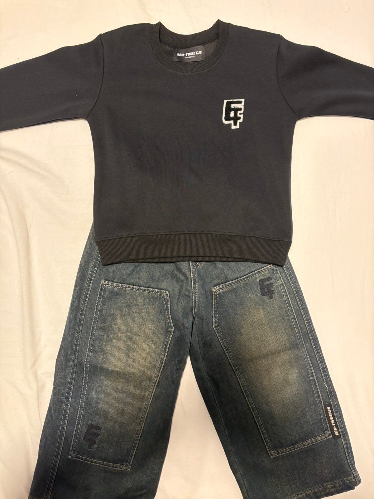 Eentweetje setje, Kinderen en Baby's, Babykleding | Overige, Ophalen, Zo goed als nieuw, Jongetje of Meisje