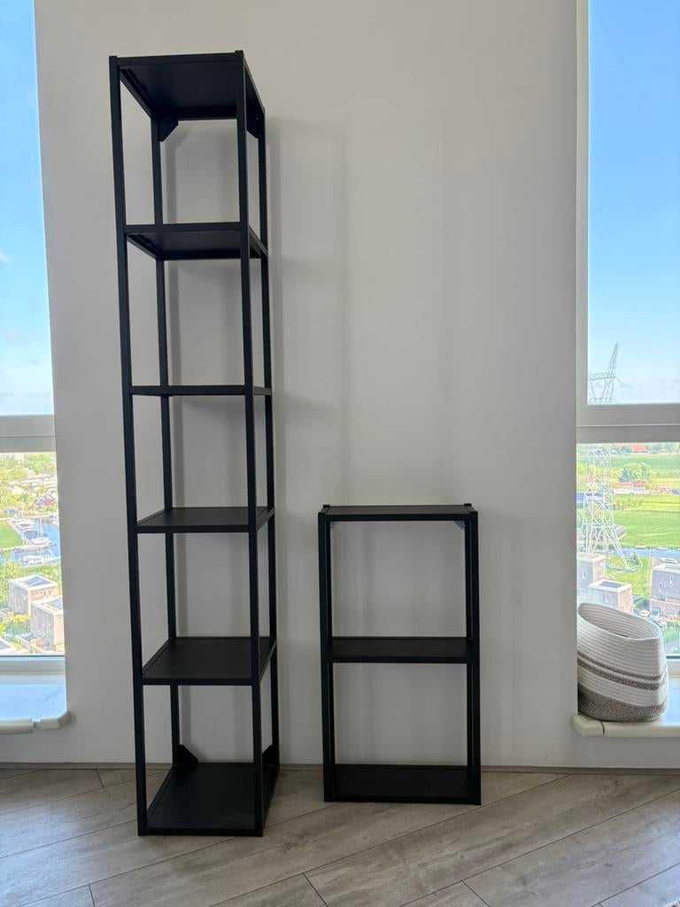 IKEA ENHET kast zwart – hoge + lage kast – zeer goede staat, Huis en Inrichting, Kasten | Stellingkasten, Ophalen, Zo goed als nieuw