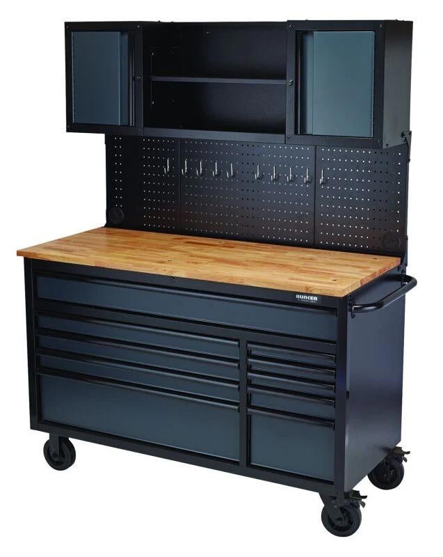 BUNKER Gereedschapswagen/Werkbank Met Achterwand, 142cm, Ophalen, Nieuw