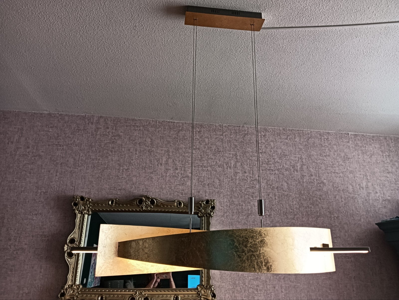 Lucande Marija Hanglamp Goud - Dimbaar (3 standen), Ophalen of Verzenden, Zo goed als nieuw, Metaal, Modern, Design