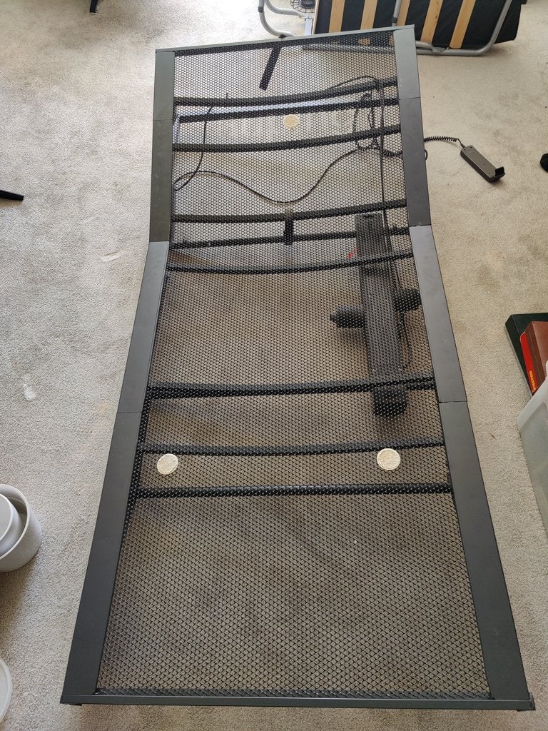 Auping verstelbare bedbodem (electrisch), Ophalen, 90 cm, Eenpersoons, Zo goed als nieuw