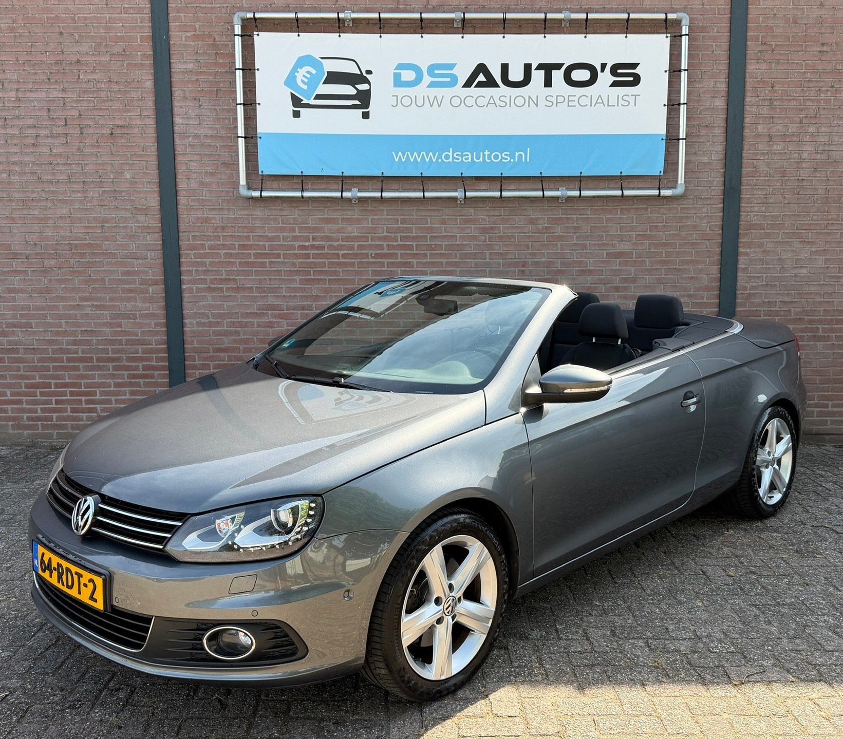 Volkswagen Eos 2.0 TSI Highline, Stof, Gebruikt, Zwart, 4 cilinders