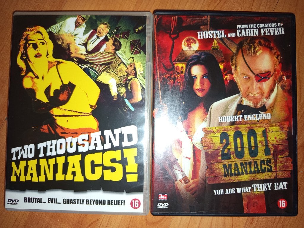 2000 & 2001 Maniacs ֎ Robert Englund, William Kerwin, Vanaf 16 jaar, Ophalen of Verzenden, Gebruikt, Overige genres