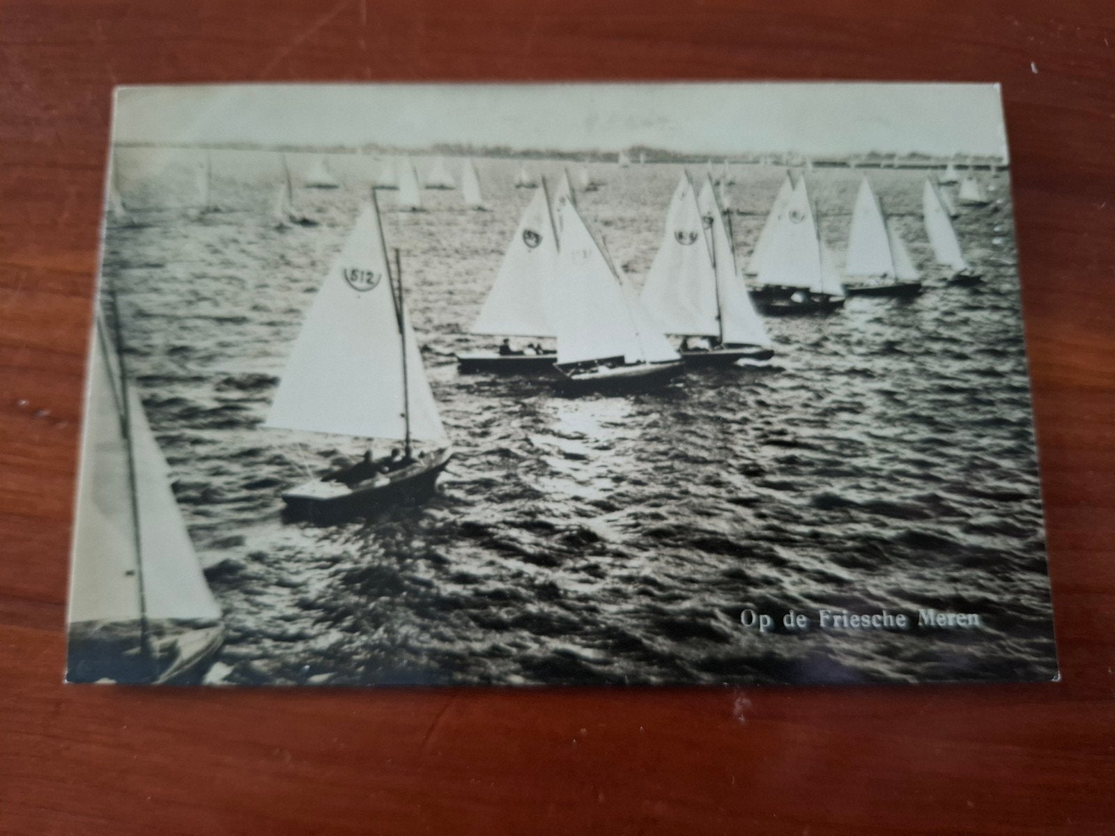 Oude Ansichtkaart Friesland - Zeilwedstrijd Friese Meren, Verzamelen, Ophalen of Verzenden, 1920 tot 1940, Ongelopen, Overige thema's