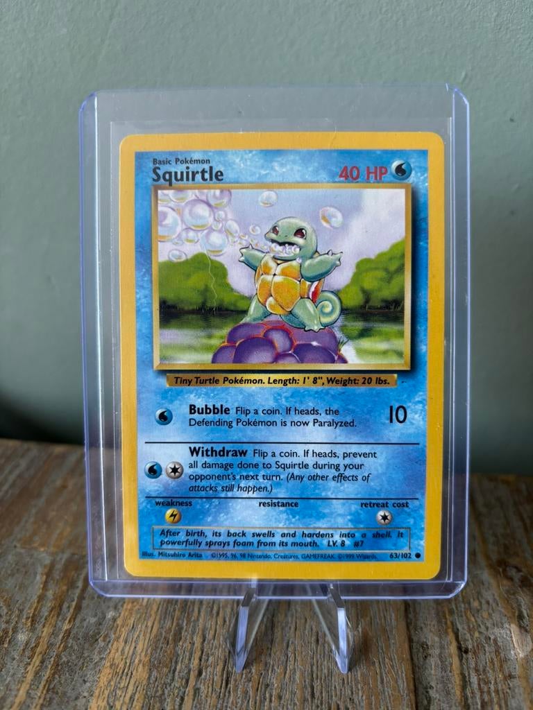 Squirtle 63/103 Base set, Ophalen of Verzenden, Losse kaart