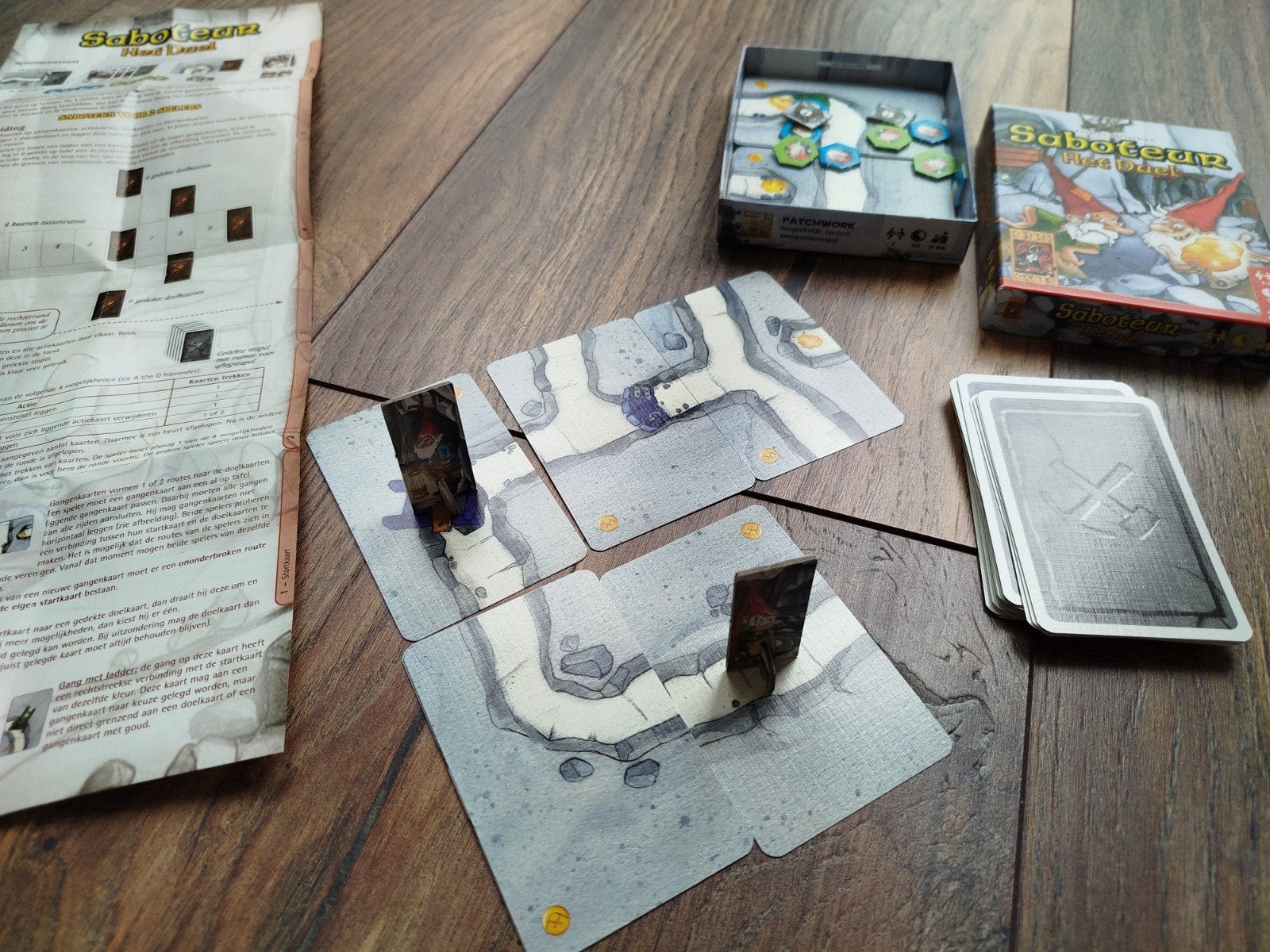 Saboteur Het Duel - Kaartspel voor 1-2 spelers, Een of twee spelers, Ophalen of Verzenden, Zo goed als nieuw, 999 Games