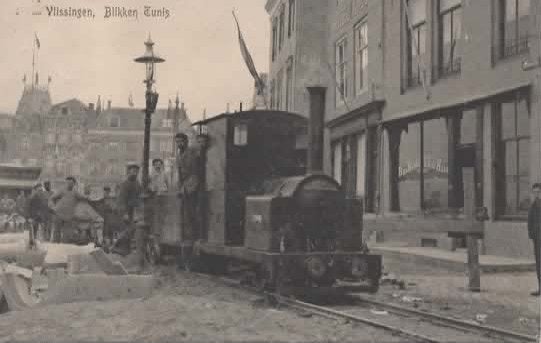 Vlissingen Nieuwendijk Blikken Tunis bij Hotel Goes, Verzenden, Voor 1920, Gelopen, Zeeland