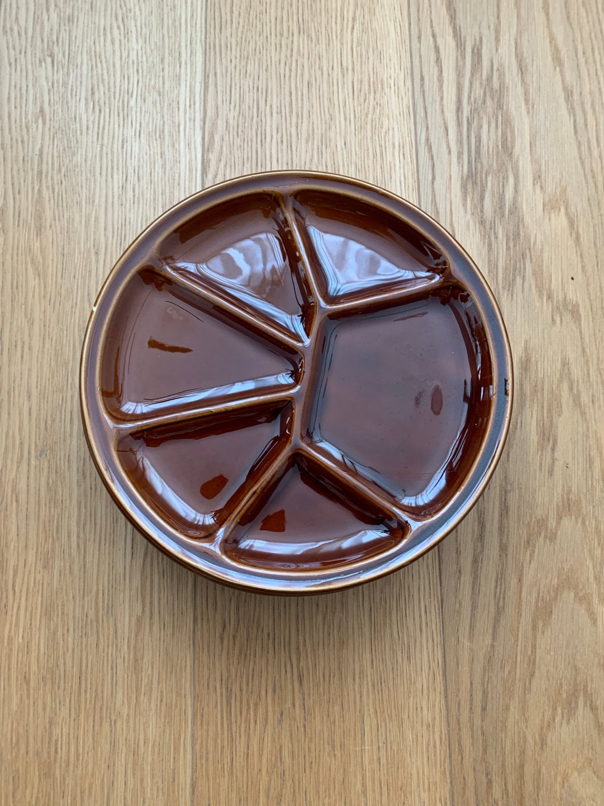 6 Gourmet Borden - Bruin Keramiek, Ophalen, Gebruikt, Keramiek, Bord(en)
