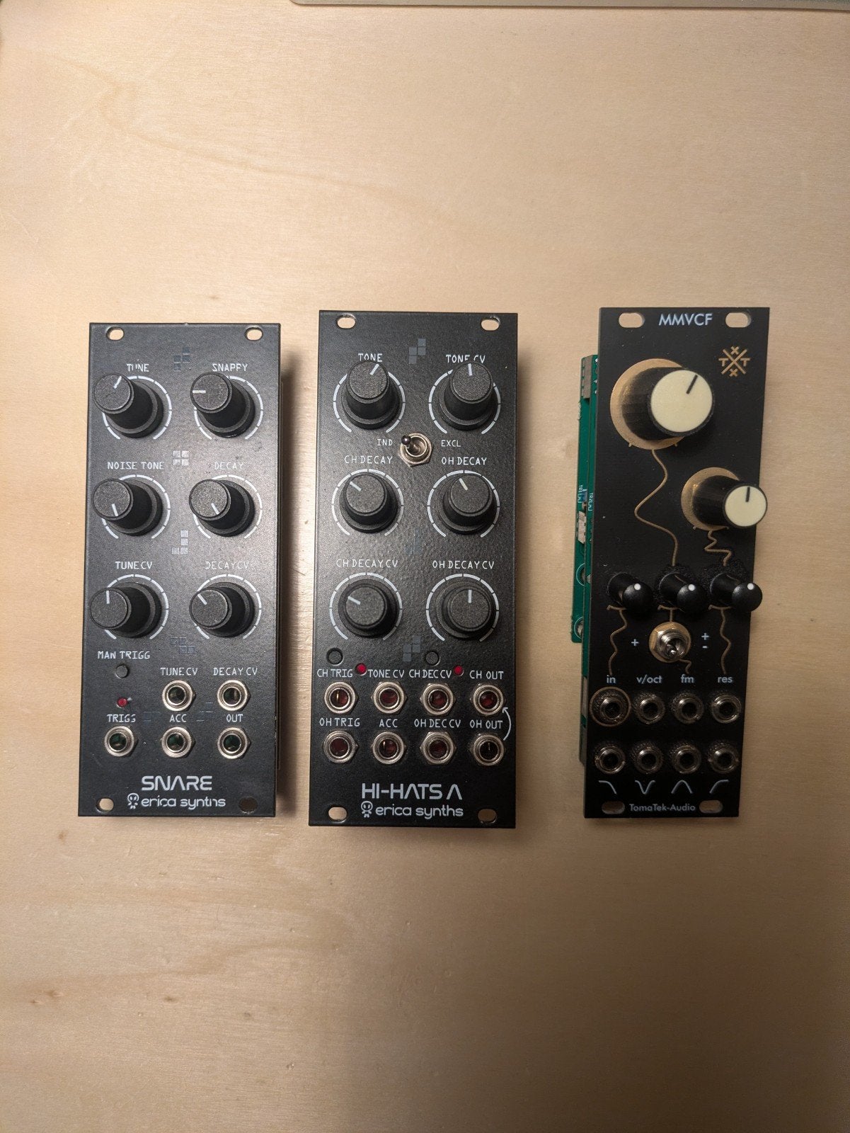 Erica Synths Hats A, Snare & Tomatek MMVCF Filter, Muziek en Instrumenten, Soundmodules, Ophalen of Verzenden, Gebruikt, Overige merken