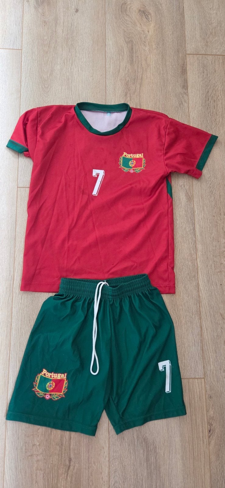 Ronaldo Portugal voetbalpakje maat 140, Ophalen of Verzenden