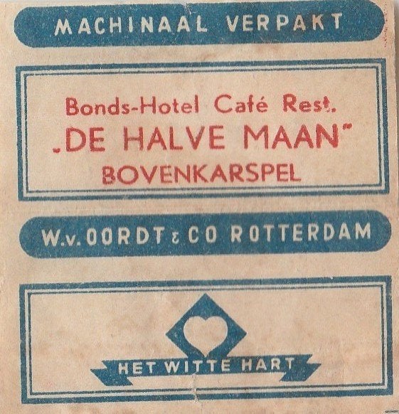Bonds hotel De Halve Maan Bovenkarspel, Ophalen of Verzenden