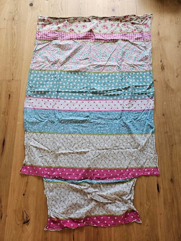 Dekbedovertrek + kussen juniorbed 100% katoen, Gebruikt, Meisje, Dekbedovertrek, Ophalen of Verzenden