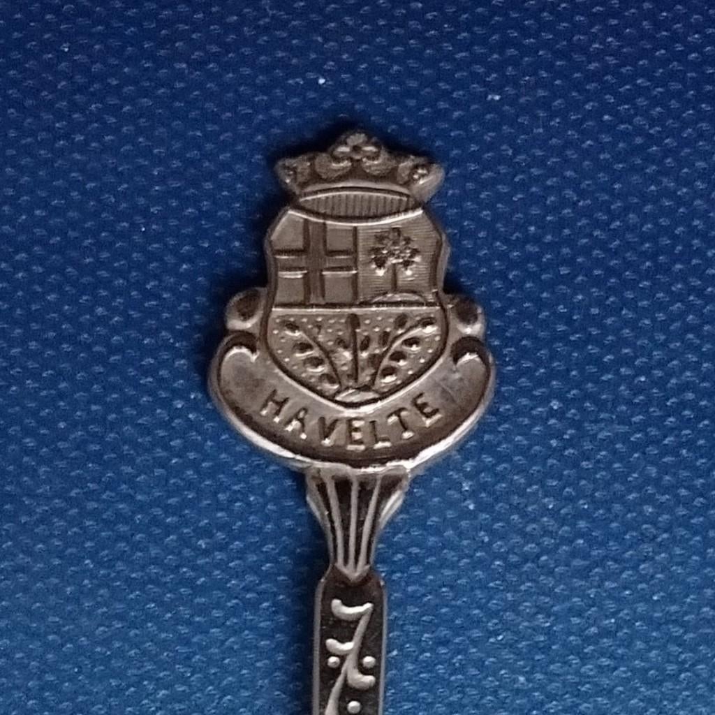 verzilverd lepeltje Havelte (P paardenhoofd R), Ophalen of Verzenden