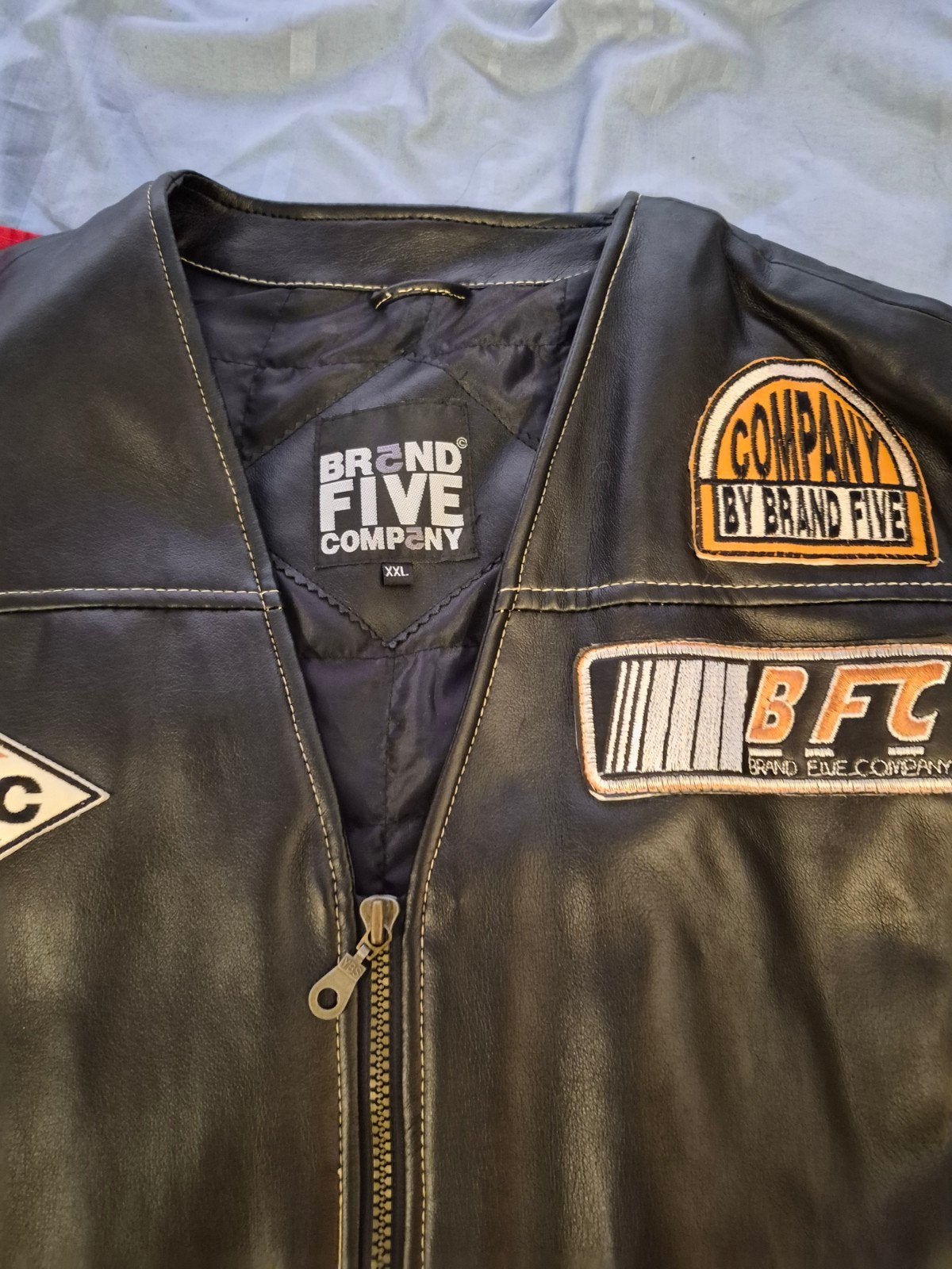 Brand Five Company Leren Motorvest XXL, Motoren, Kleding | Motorkleding, Overige typen, Heren, Ophalen of Verzenden, Brand Five Company