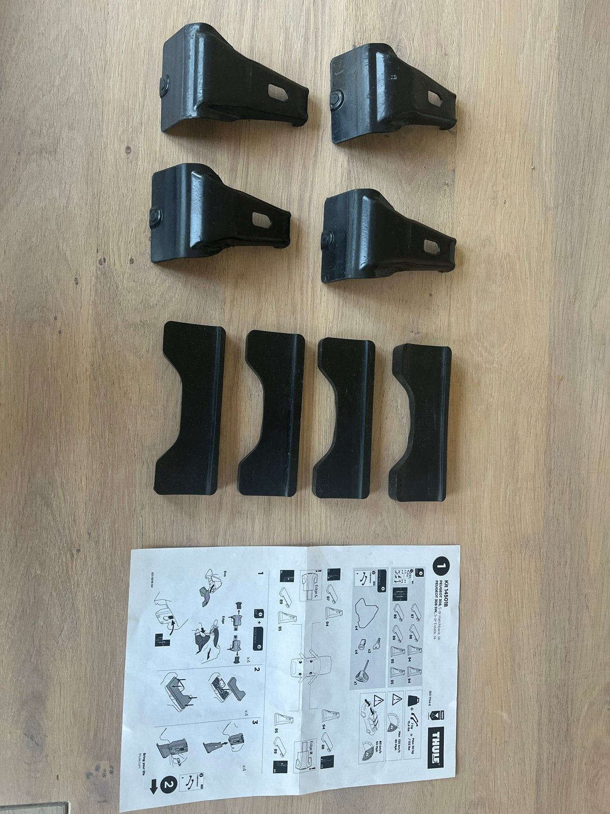 Thule 145018 kit voor Peugeot 308 SW 2014-2021 dakdragers, Auto diversen, Dakdragers, Ophalen of Verzenden, Gebruikt