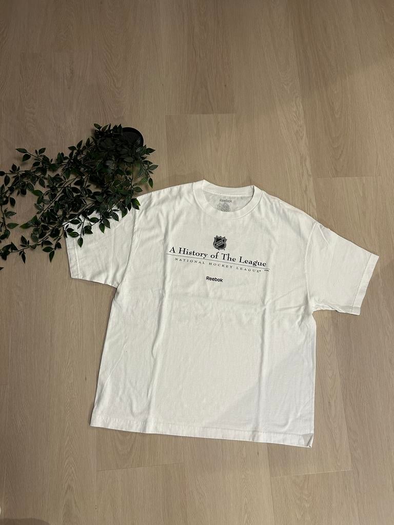 Vintage NHL Reebok T-shirt - Maat XL, Ophalen of Verzenden, Zo goed als nieuw, Maat 56/58 (XL), Wit