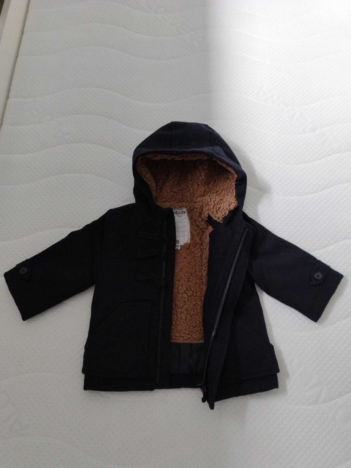 Nieuwe La Redoute baby duffelcoat met teddy voering, Ophalen of Verzenden, Nieuw, La Redoute, Jongetje of Meisje