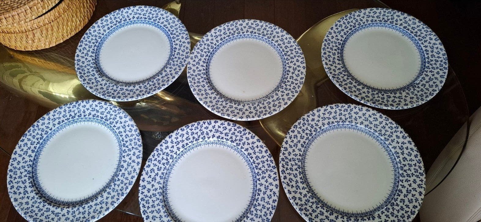 EIT vintage borden 6 stuks, Ophalen of Verzenden