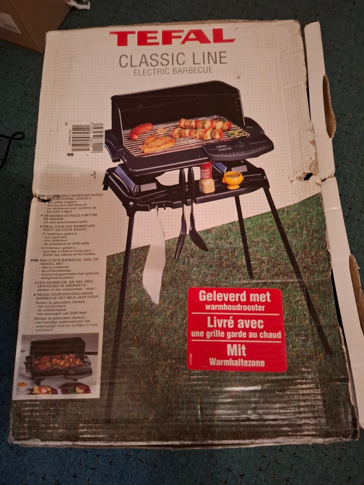 Tefal elektrische Barbecue, Tuin en Terras, Elektrische barbecues, Ophalen, Zo goed als nieuw