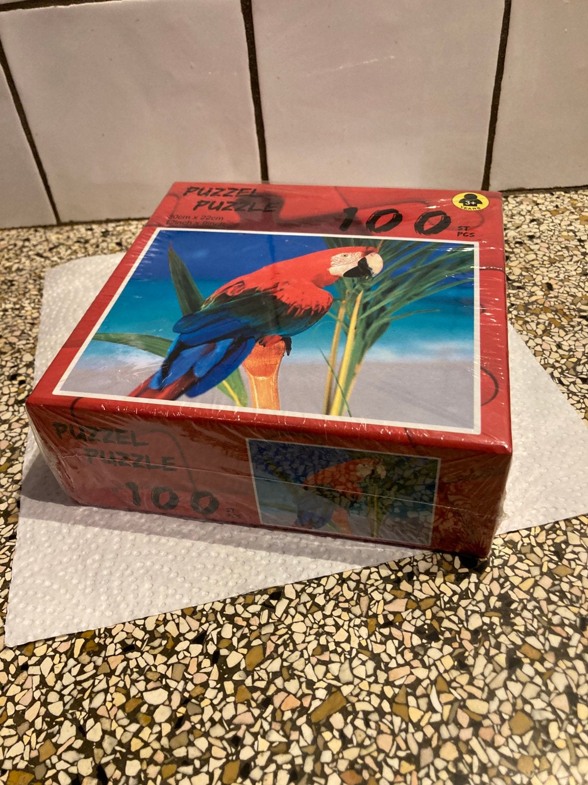 Puzzel papagaai, Ophalen of Verzenden, Minder dan 500 stukjes, Zo goed als nieuw