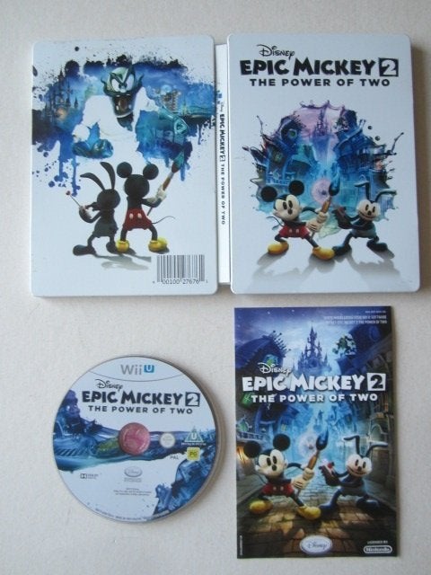 Epic Mickey Mouse 2 Nintendo Wii U steelbook limited edition, 1 speler, Ophalen of Verzenden, Zo goed als nieuw, Vanaf 3 jaar