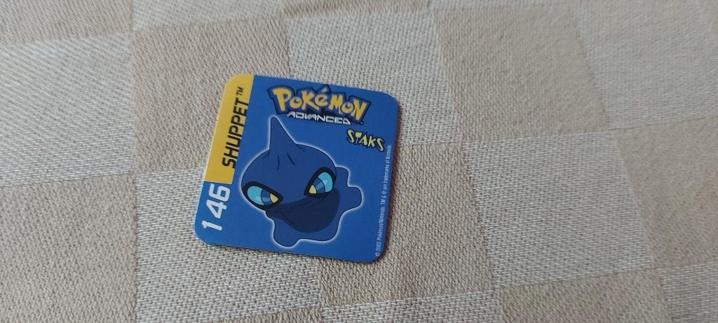 magneet speelgoed pokemon panini staks Shuppet 2003, Ophalen of Verzenden, Nieuw, Overige merken