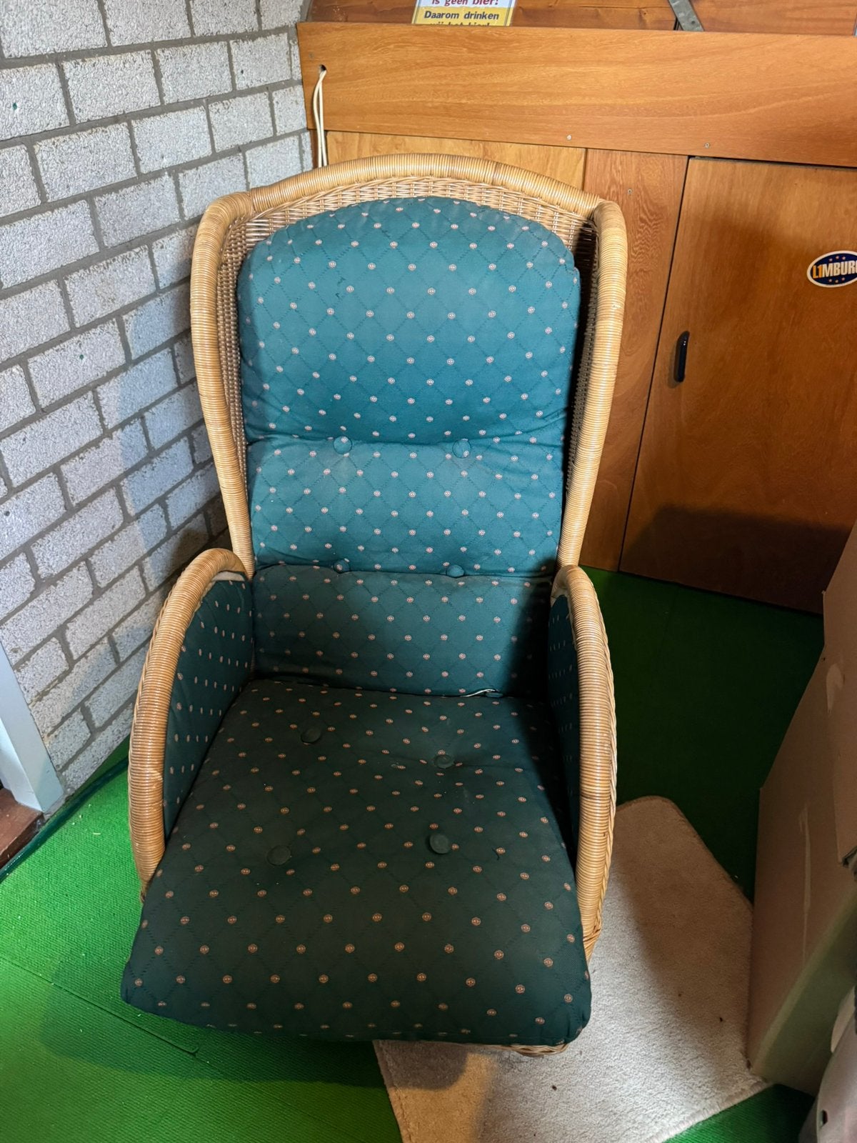 Rotan stoel, Ophalen, Zo goed als nieuw, Rotan