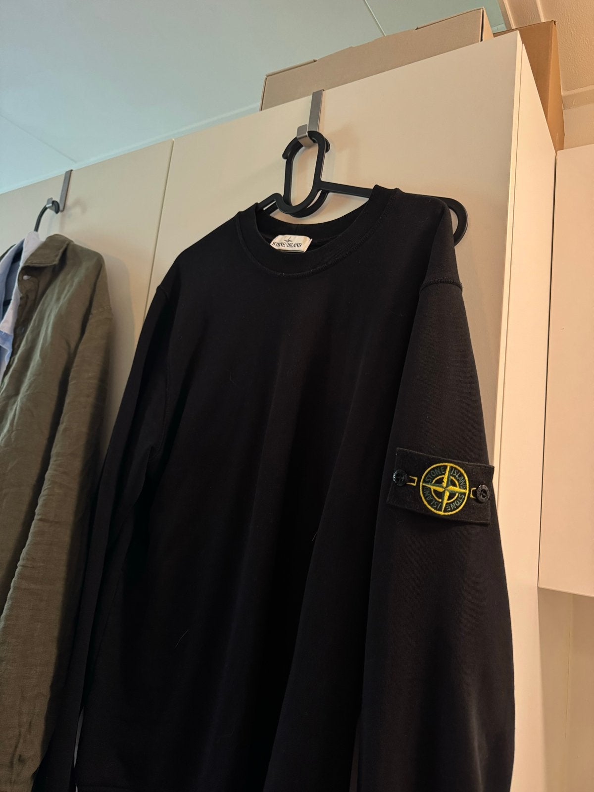 Stone Island trui zwart L, Ophalen of Verzenden, Gedragen, Maat 52/54 (L), Zwart
