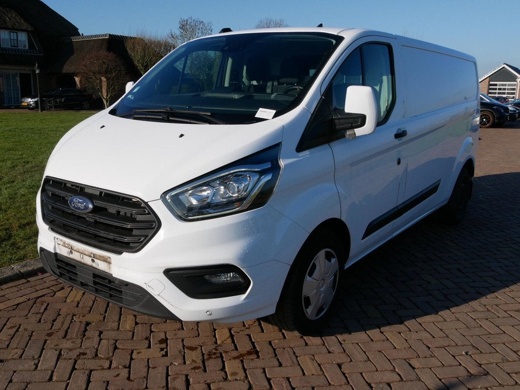 Ford Transit Custom 300 2.0 TDCI L2H1 AUT. AC * 11999 EX BTW, 1998 cc, Stof, Gebruikt, Zwart