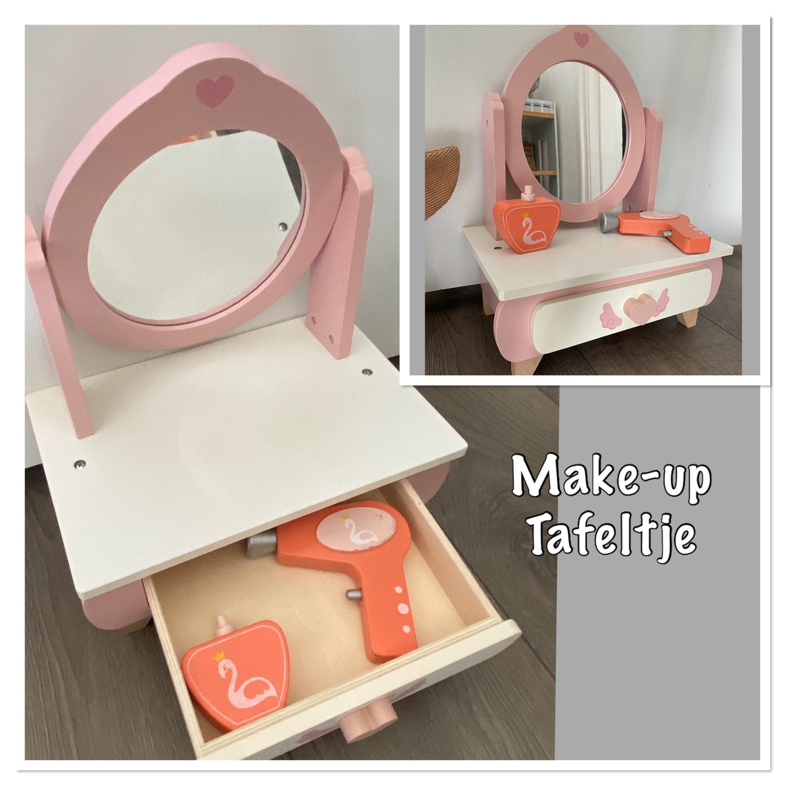 Make-up tafeltje, Ophalen of Verzenden, Zo goed als nieuw, Gehele gezicht