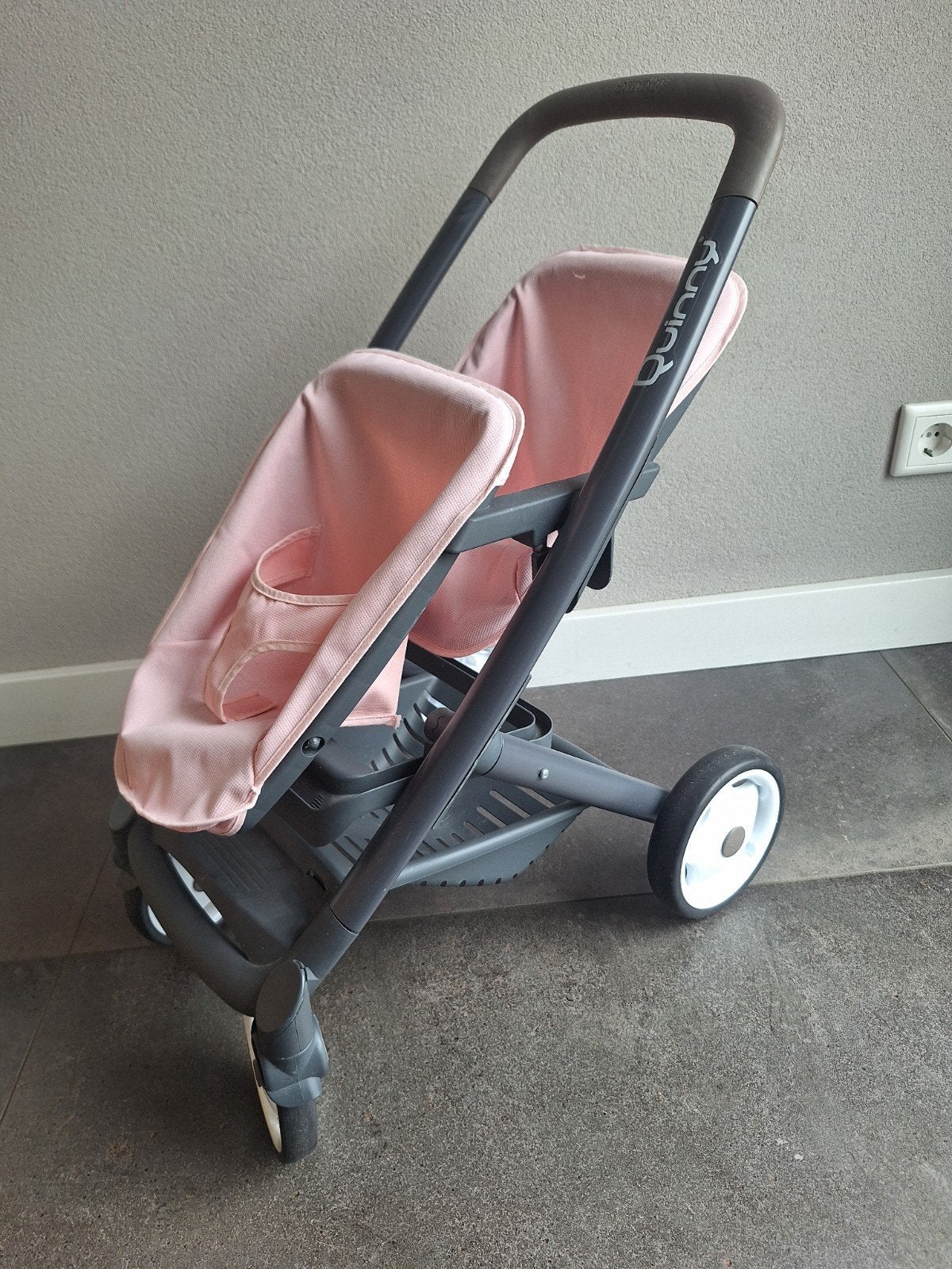 Quinny poppenwagen roze, Ophalen, Gebruikt, Quinny, Duowagen