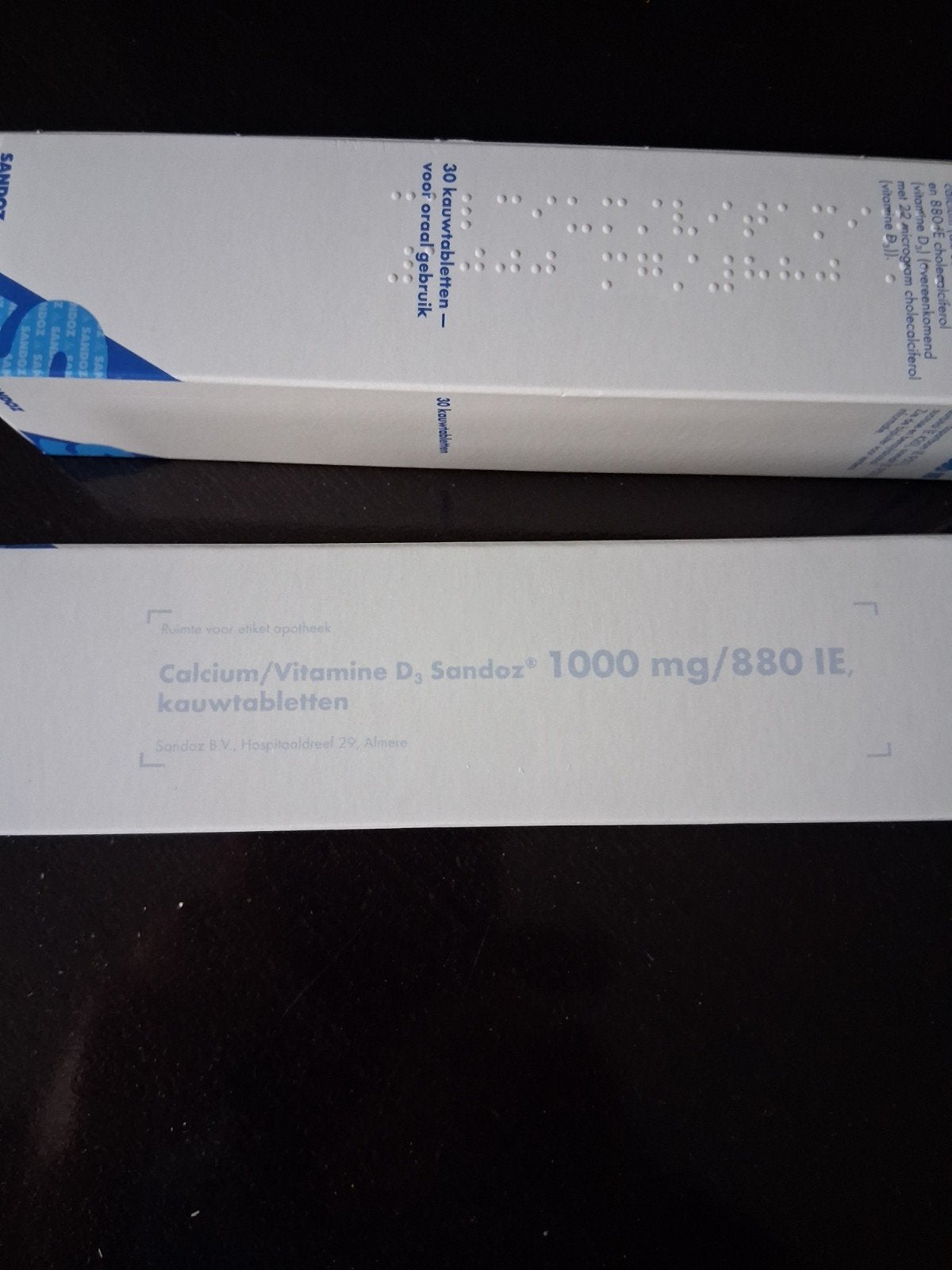 Sandoz Calcium D3 Kauwtabletten 1000mg/880IE (30 stuks), Ophalen of Verzenden, Nieuw, Overige typen