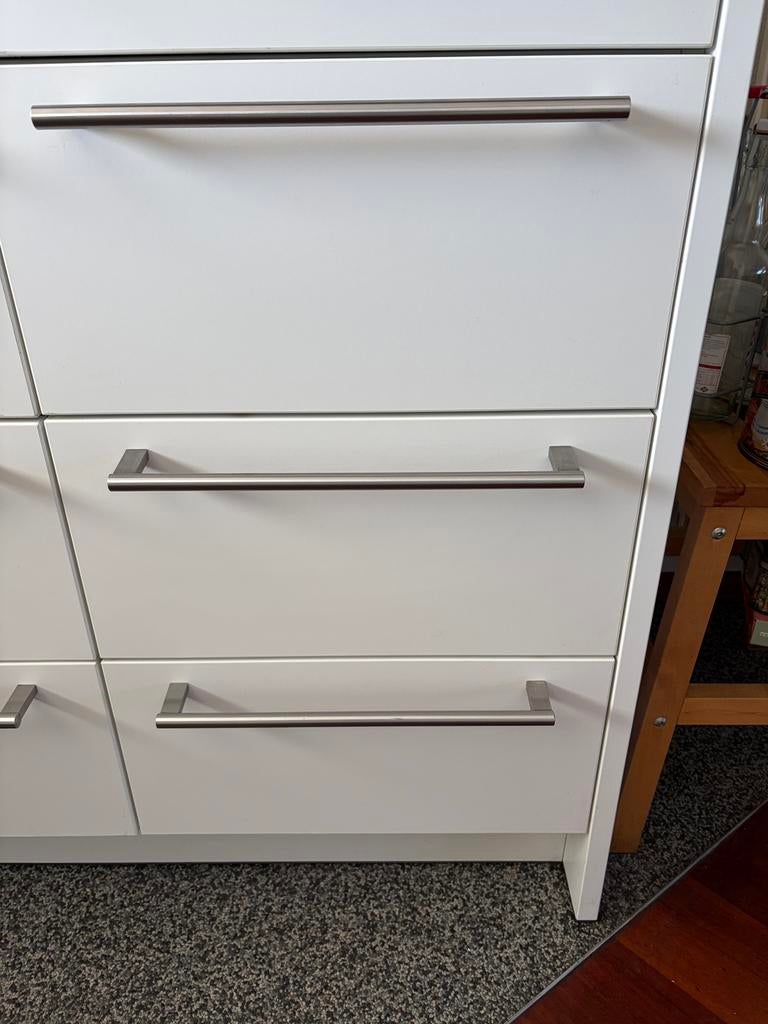 GEVRAAGD; Bulthaup system 25 ladenblok, Huis en Inrichting, Keuken | Keukenelementen, Ophalen, Minder dan 50 cm, Wit, Zo goed als nieuw