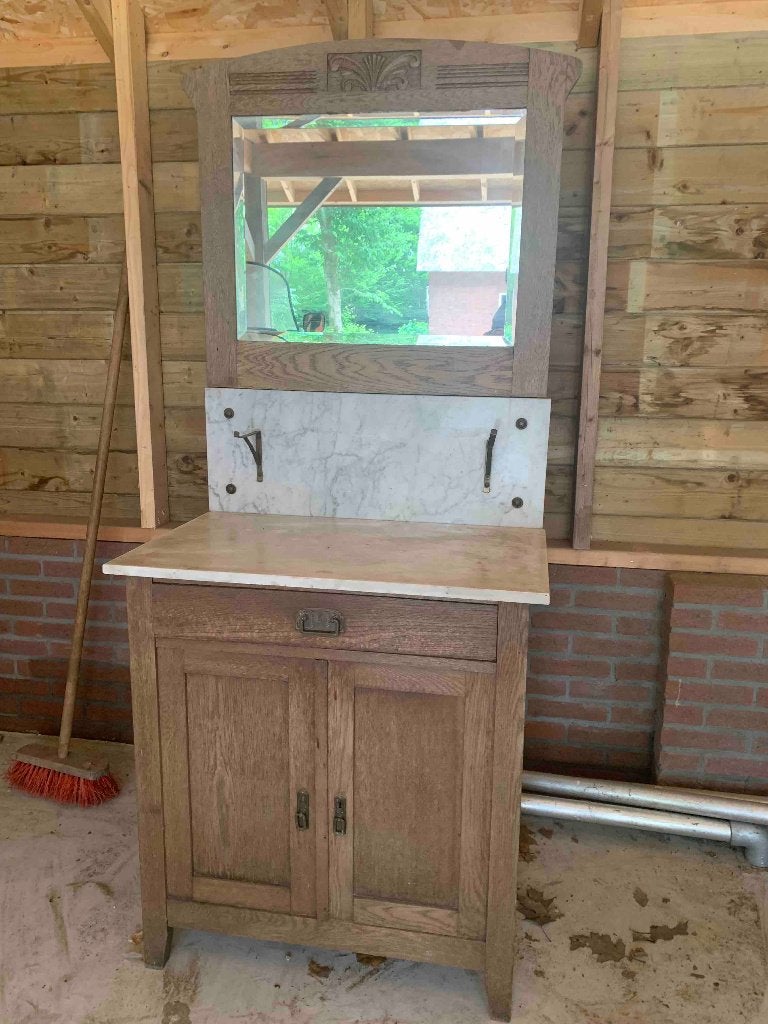 Grootmoeders badkamermeubel, Ophalen, Gebruikt