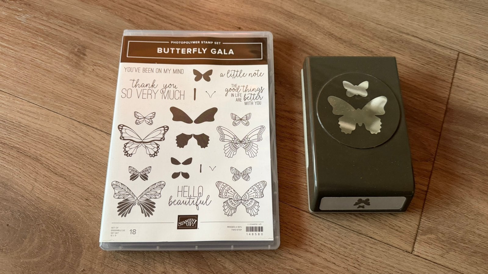 Stampin Up Butterfly gala set ZGAN, Ophalen of Verzenden, Zo goed als nieuw