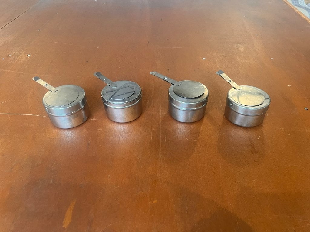 4 Brandpasta houders, ook los te koop, Ophalen of Verzenden