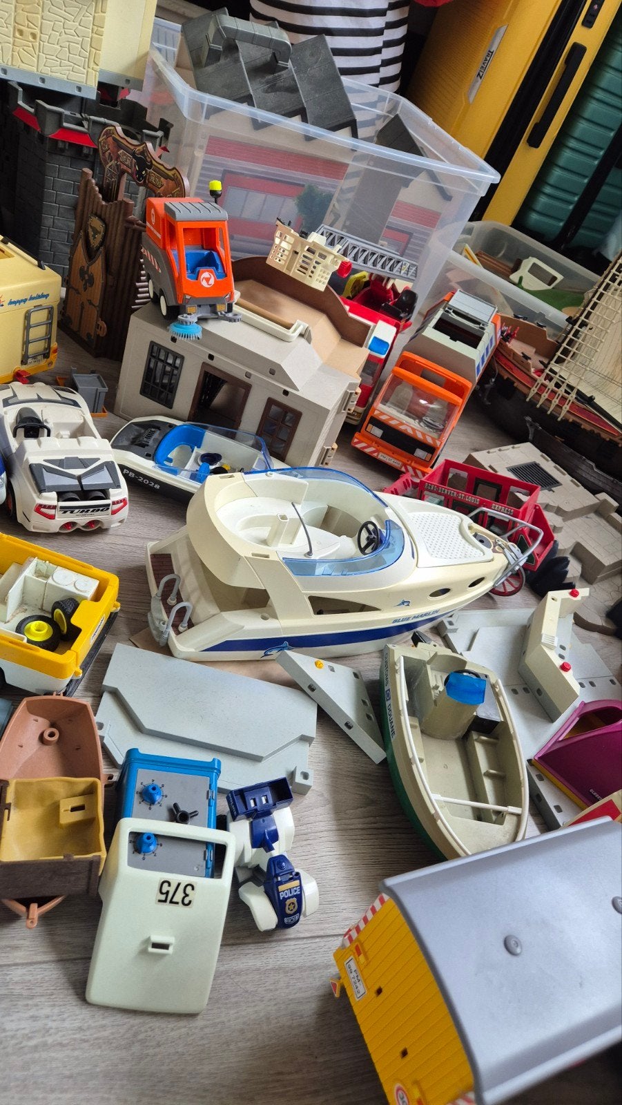 Grote Playmobil collectie,  piraten, brandweer, safari, ...., Ophalen of Verzenden, Gebruikt, Losse onderdelen, Overige typen