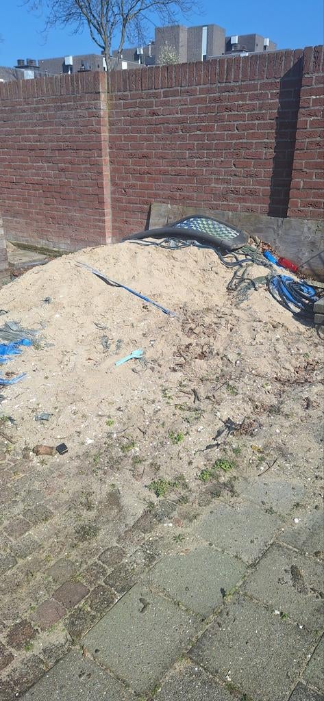 Wit zand, ca. 1,5 m3 - Ideaal voor diverse projecten, Tuin en Terras, Ophalen, Gebruikt, Ophoogzand