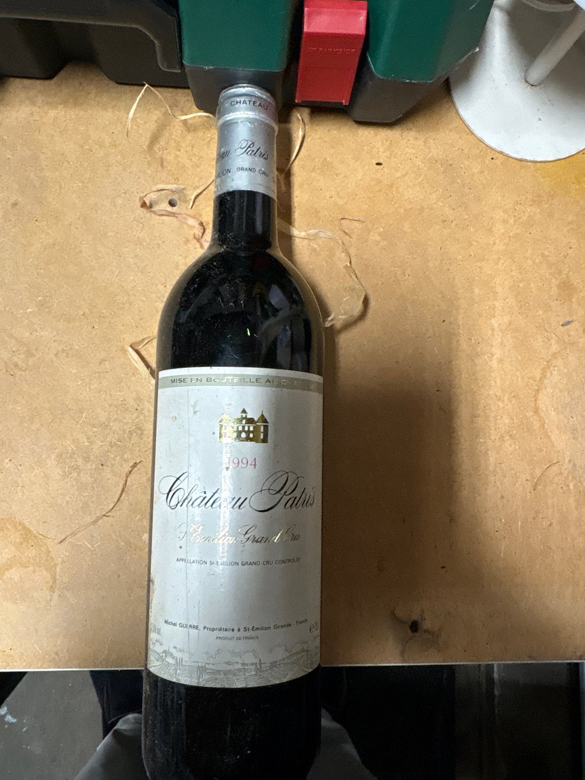 Château Patris 1994 - St-Émilion Grand Cru, Ophalen of Verzenden, Gebruikt, Frankrijk, Rode wijn