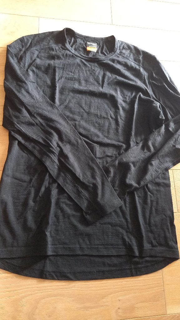 Merino ondergoed mannen maat L, Verzenden, Zwart, Icebreaker, Overige typen