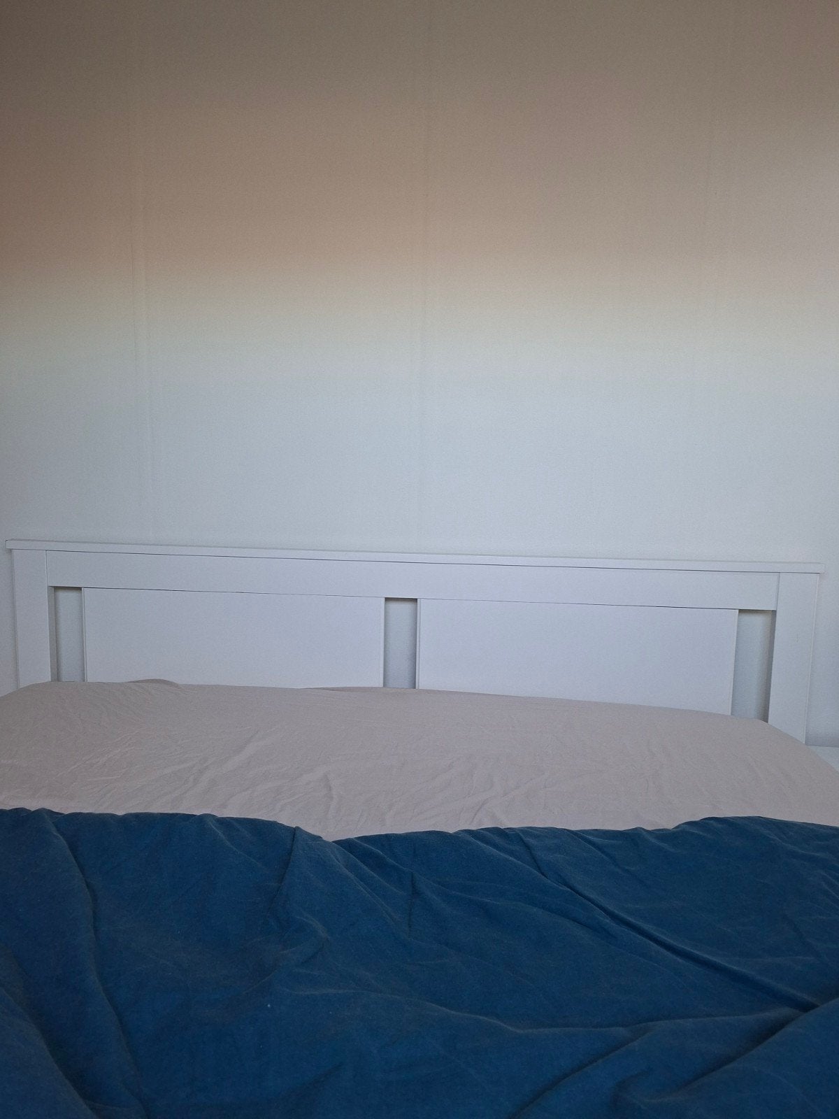 IKEA Songesand 2 persoonsbed 160 x 200, Ophalen, Gebruikt, Wit, Tweepersoons