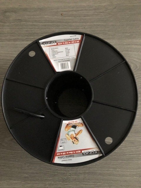 COAX KABEL RG49 75 OHM, Ophalen of Verzenden, Nieuw, 10 meter of meer, Coaxiale kabel