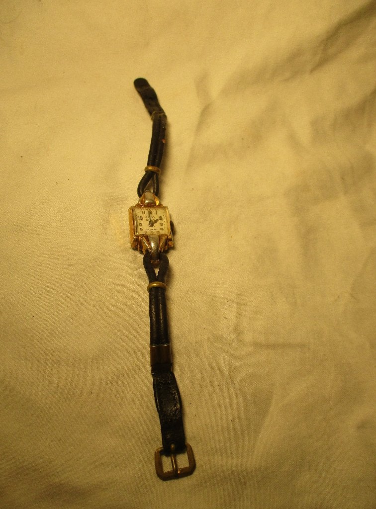 antiek dames horloge Agon Watch Swiss fond metal, Ophalen of Verzenden, Nieuw, Staal, Overige merken