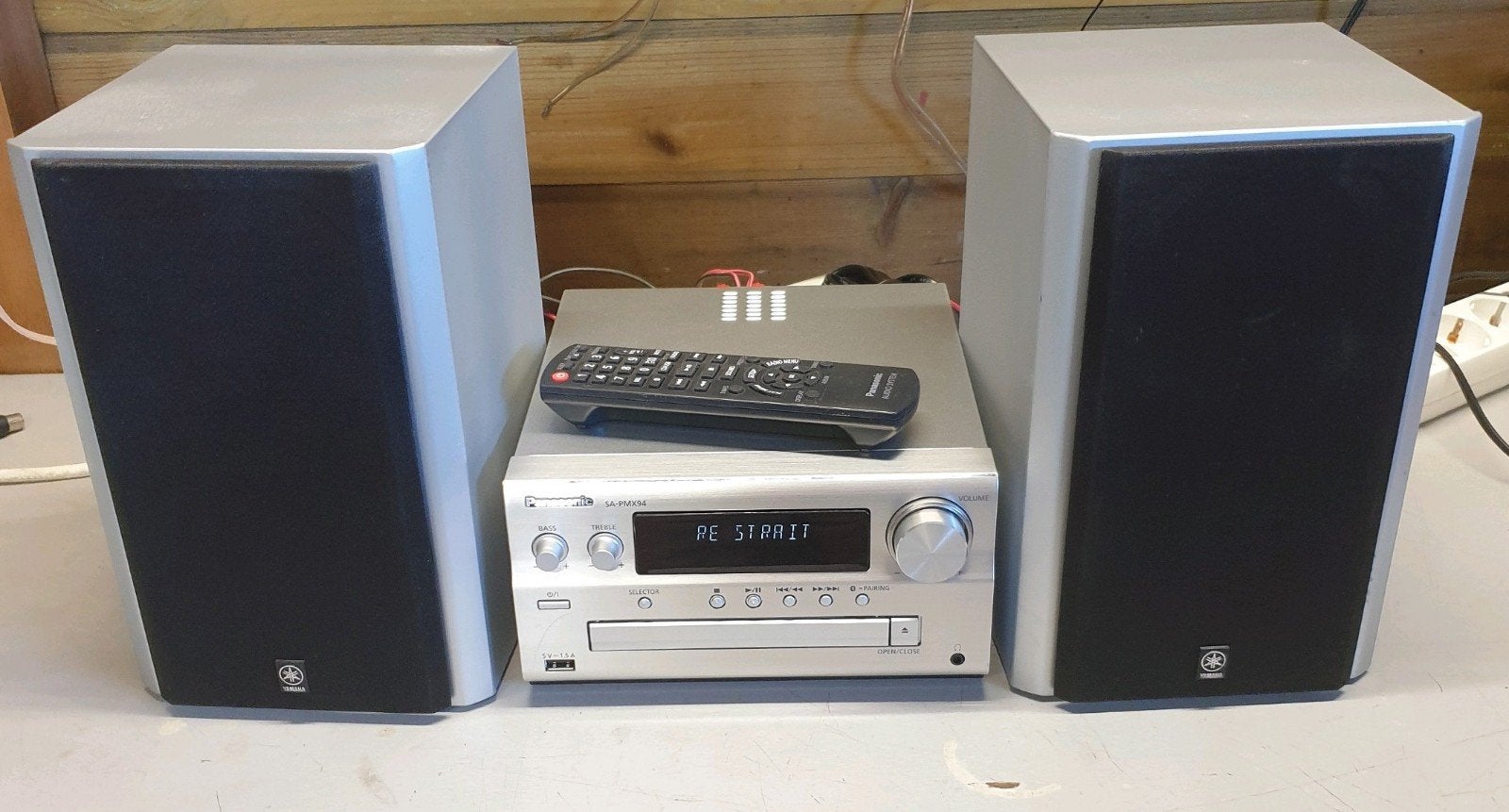 Panasonic cd receiver sa-pmx94 bluetooth + yamaha speakers, Ophalen of Verzenden, Gebruikt, Overige merken, Overige spelers