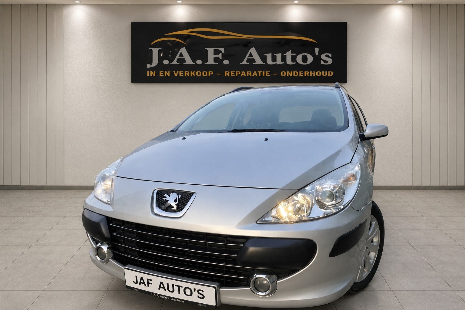 Peugeot 307 1.6 16V XR Break 2006 Grijs, Auto's, Peugeot, 4 cilinders, Handgeschakeld, 1587 cc, Zilver of Grijs