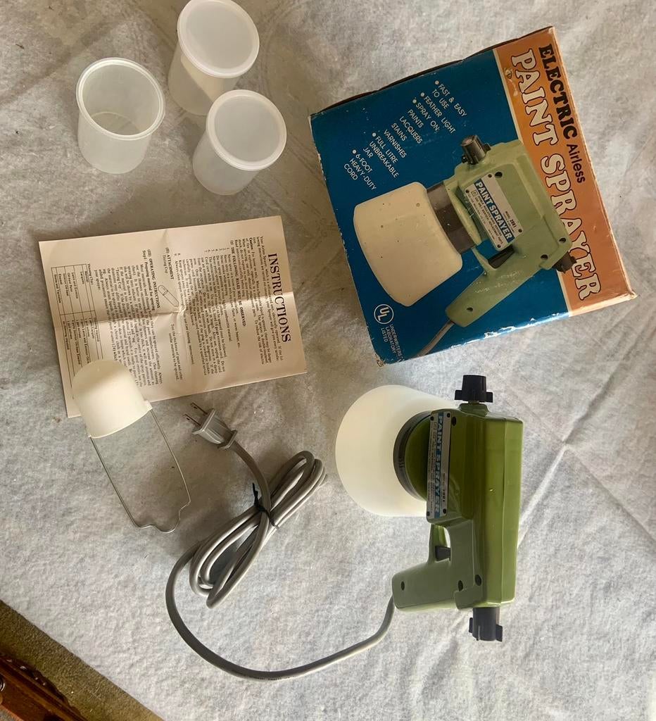 Vintage Elektrische Airless Paint Sprayer Verf spuit retro, Doe-het-zelf en Verbouw, Schildersmaterialen, Nieuw, Ophalen of Verzenden