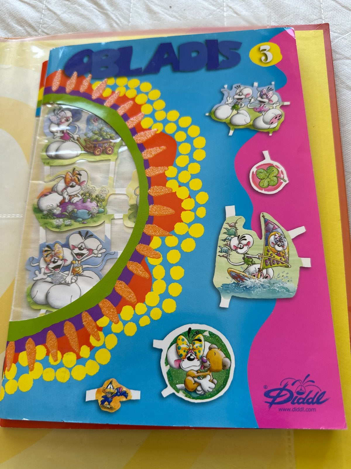 Diddl Verzamelmap met Plaatjes - OBLADIS 3, Ophalen of Verzenden, Diddl, Gebruikt, Papier, Kaart of Schrift