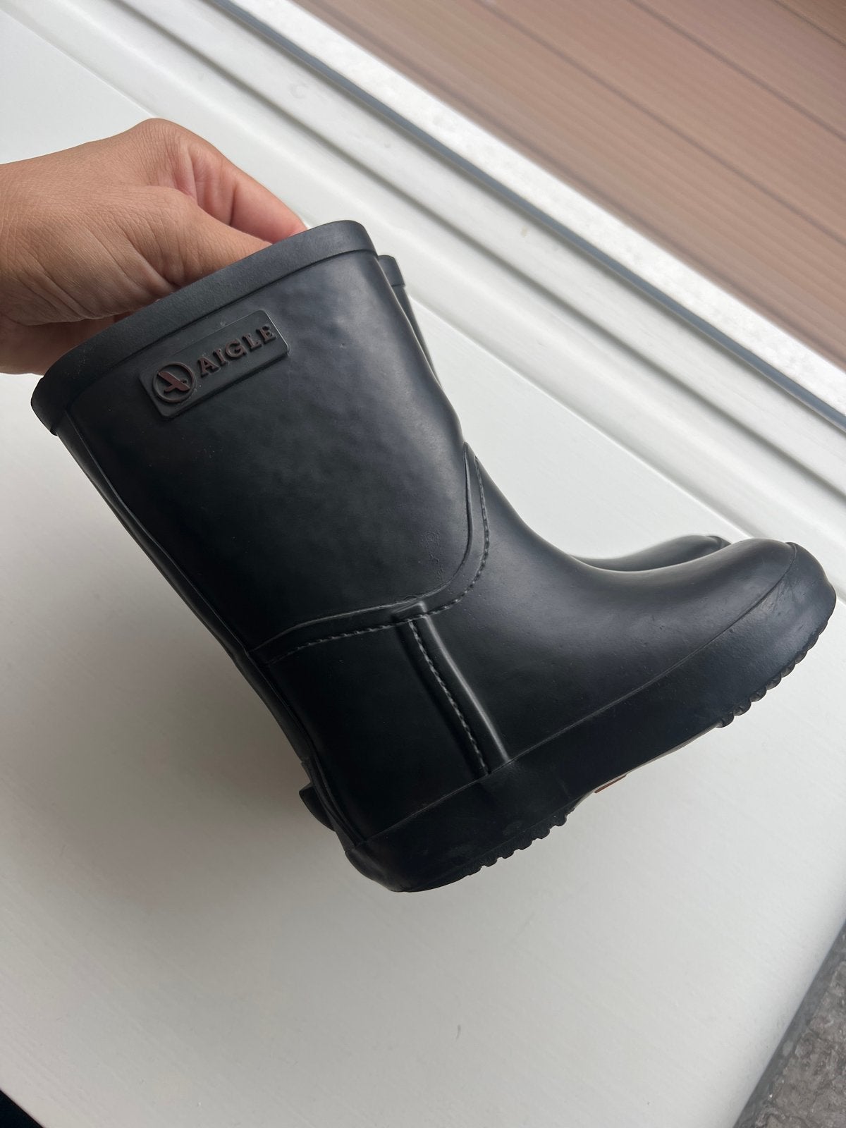 Aigle kinder regenlaarzen maat 21, Ophalen of Verzenden, Gebruikt, Jongen of Meisje, Laarzen