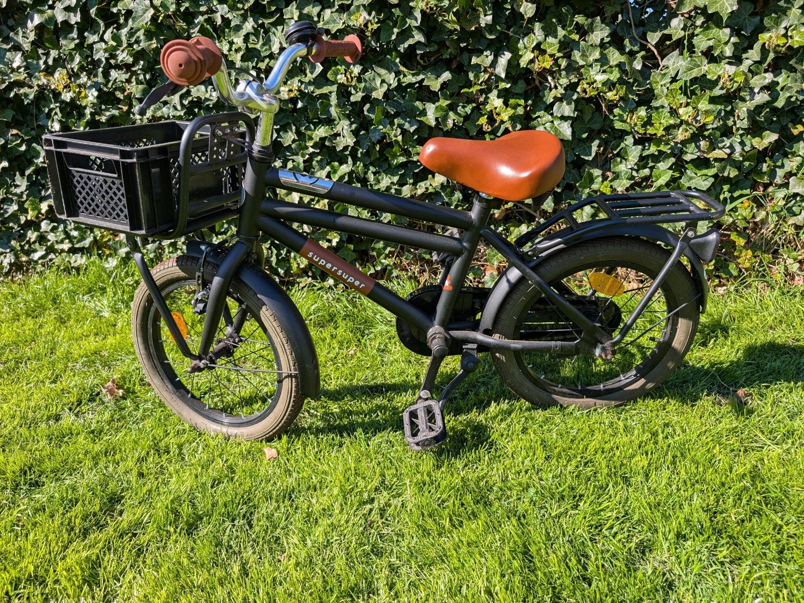 jongensfiets 16 inch, Ophalen, Terugtraprem, Gebruikt, 16 inch