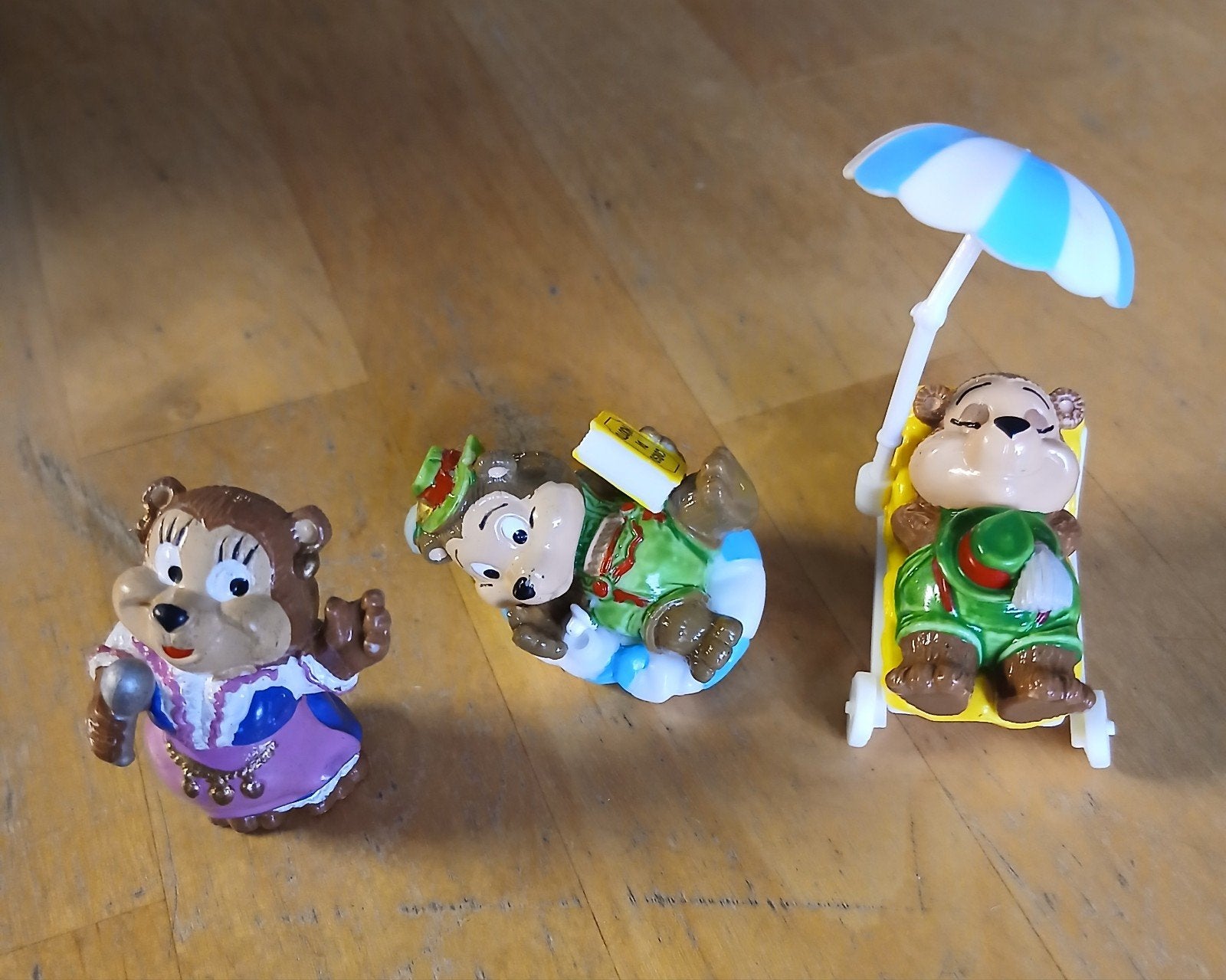 3 Kinder Surprise figuren: Top Ten Teddies, Verzamelen, Verrassingseieren, Ophalen of Verzenden, Zo goed als nieuw, Overige typen